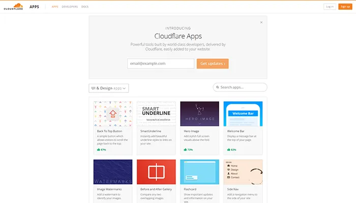 CloudFlare-UI