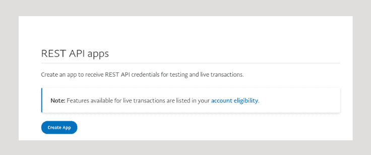 How to Integrate PayPal Recurring Payments API with NodeJS: A Comprehensive Guide 10 Create App