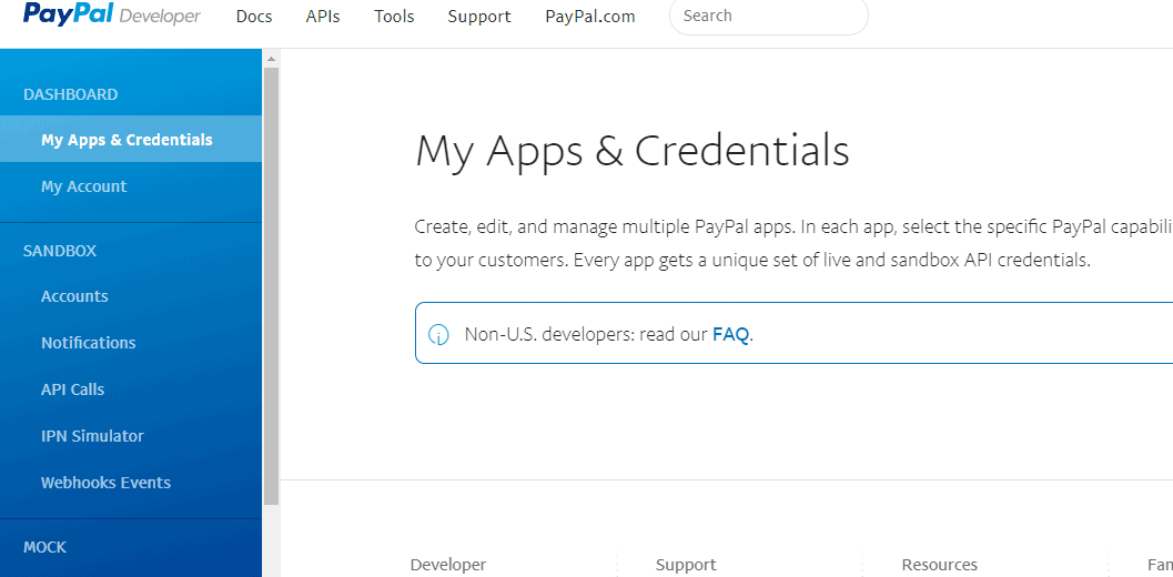 How to Integrate PayPal Recurring Payments API with NodeJS: A Comprehensive Guide 9 My apps and Credentials