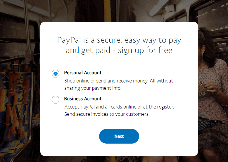 Paypal Individual Business Account