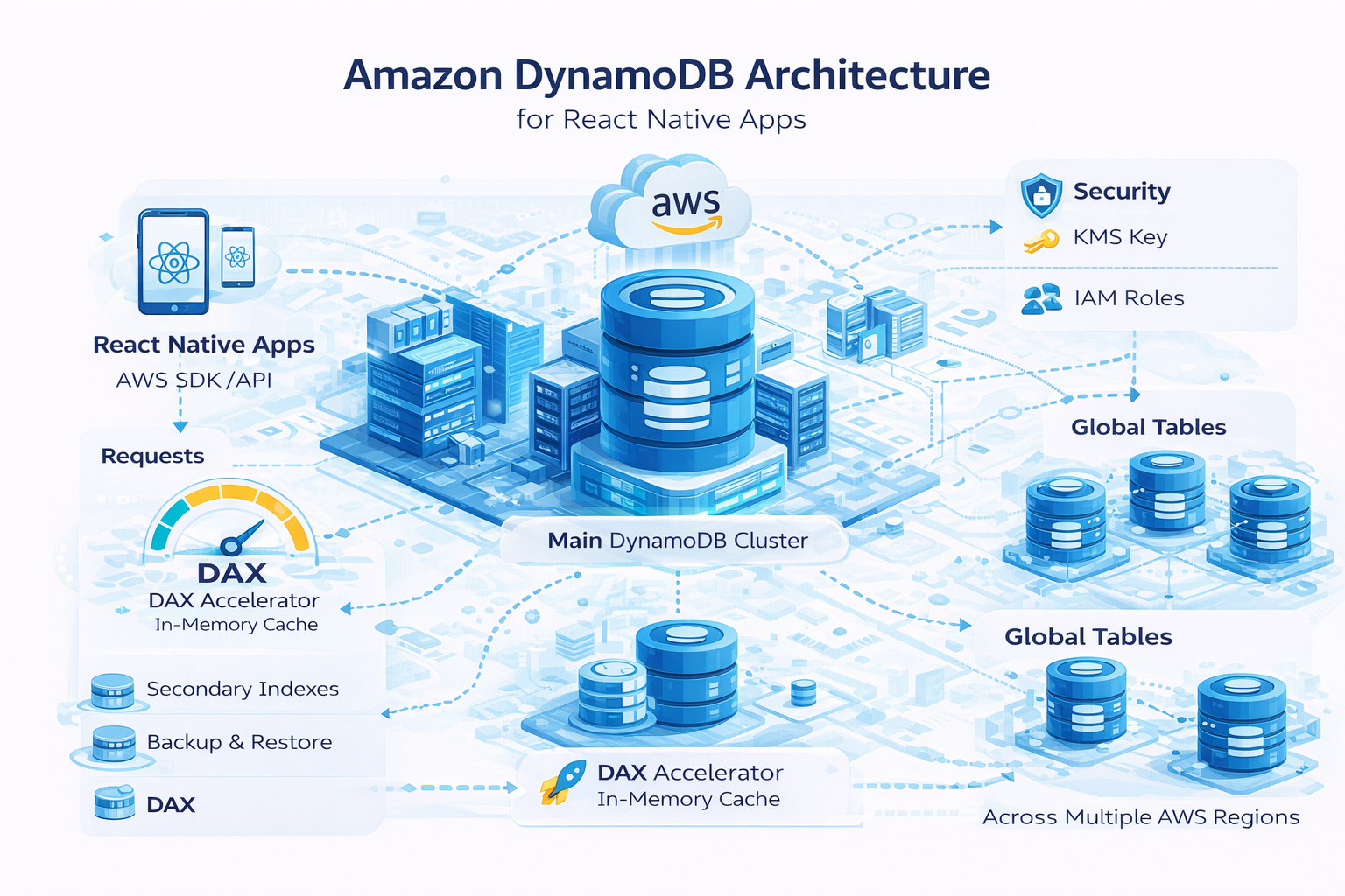 How to Choose the Right Database for React Native Applications? – Key Features & Use Cases 3 Amazon DynamoDB Architecture