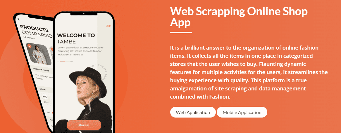 Web Scrapping Online Shop App
