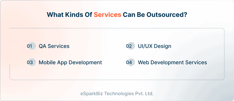 What kinds of services can be outsourced_