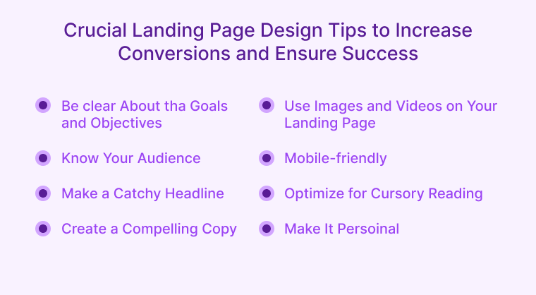 Top Landing Page Design Tips