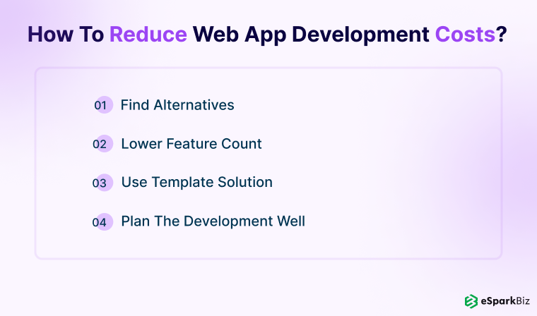 How to reduce web app development costs