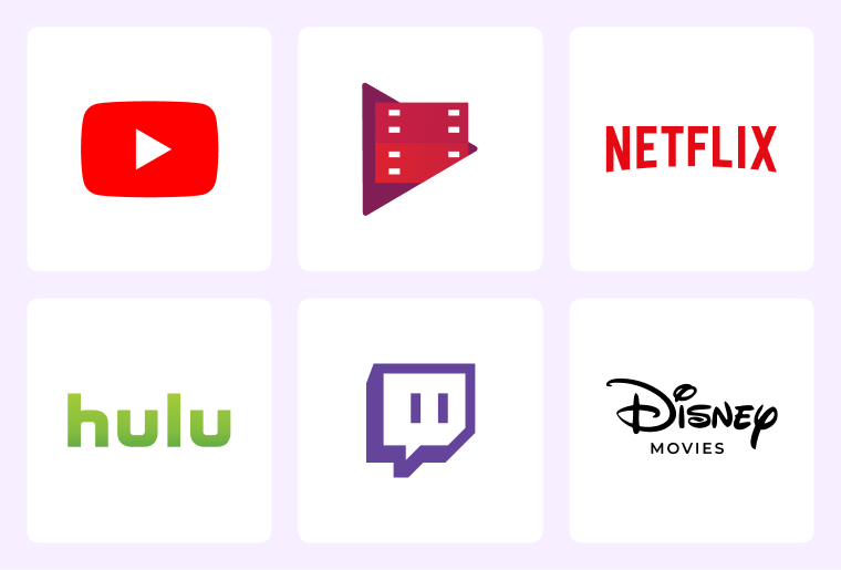 Video streaming apps