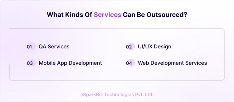 What kinds of services can be outsourced_