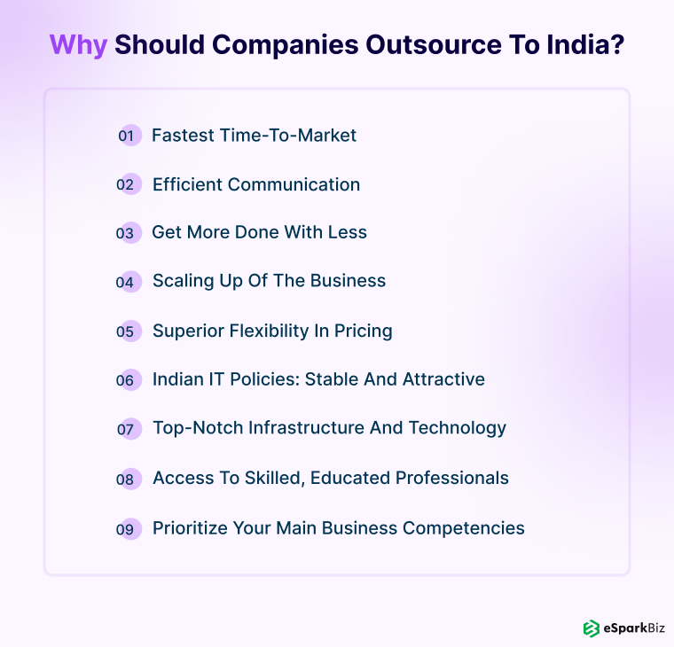 Outsourcing To India: A Complete Guide (Price, Benefits, Facts & IT Talent) 3 Why should companies outsource to India_