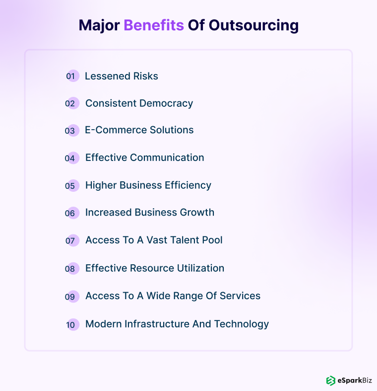 Major Benefits of Outsourcing