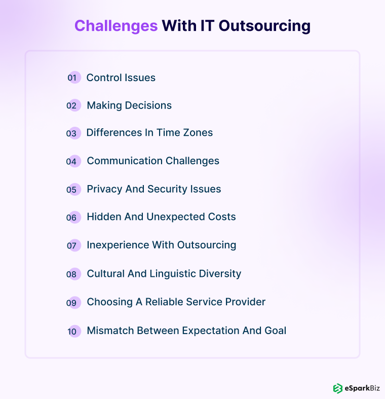 Challenges with IT outsourcing