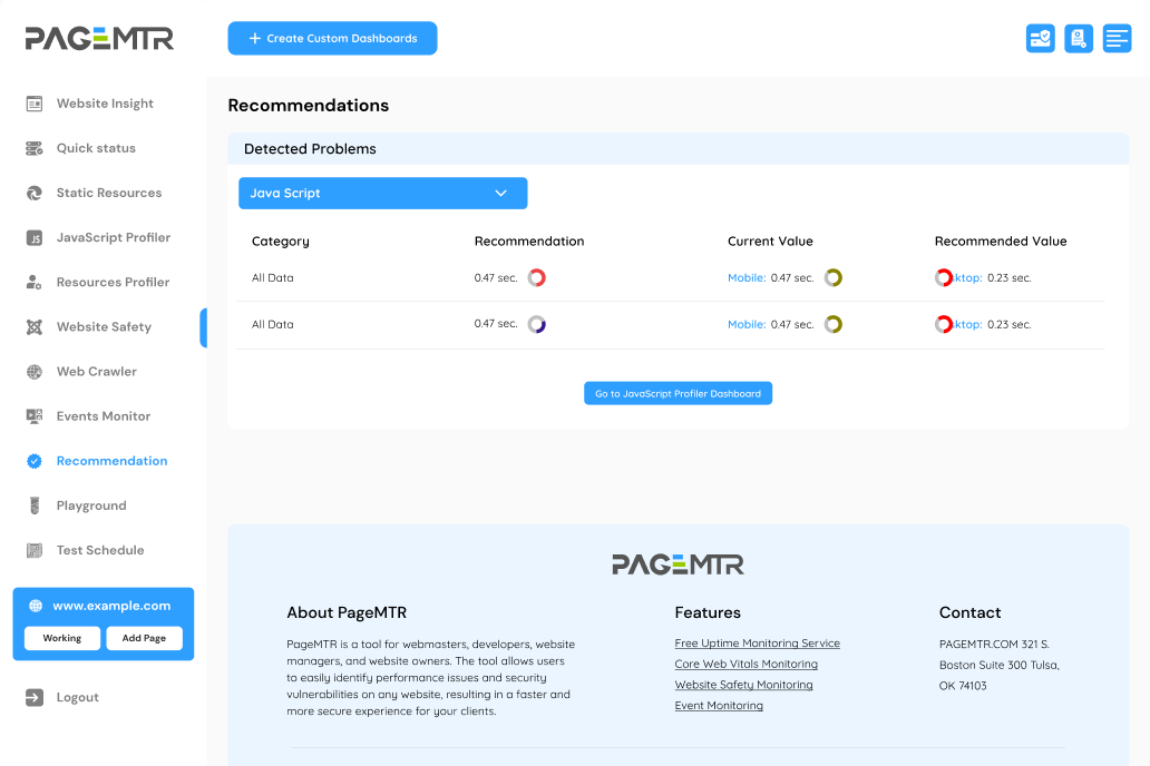PageMtr – Acknowledging Website Insights with Perfection