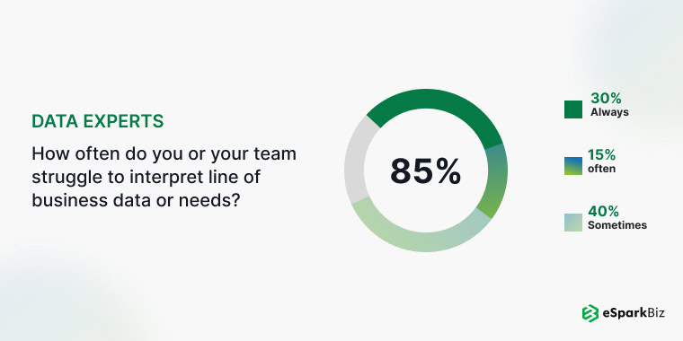 Data Experts find it difficult to interpret business data