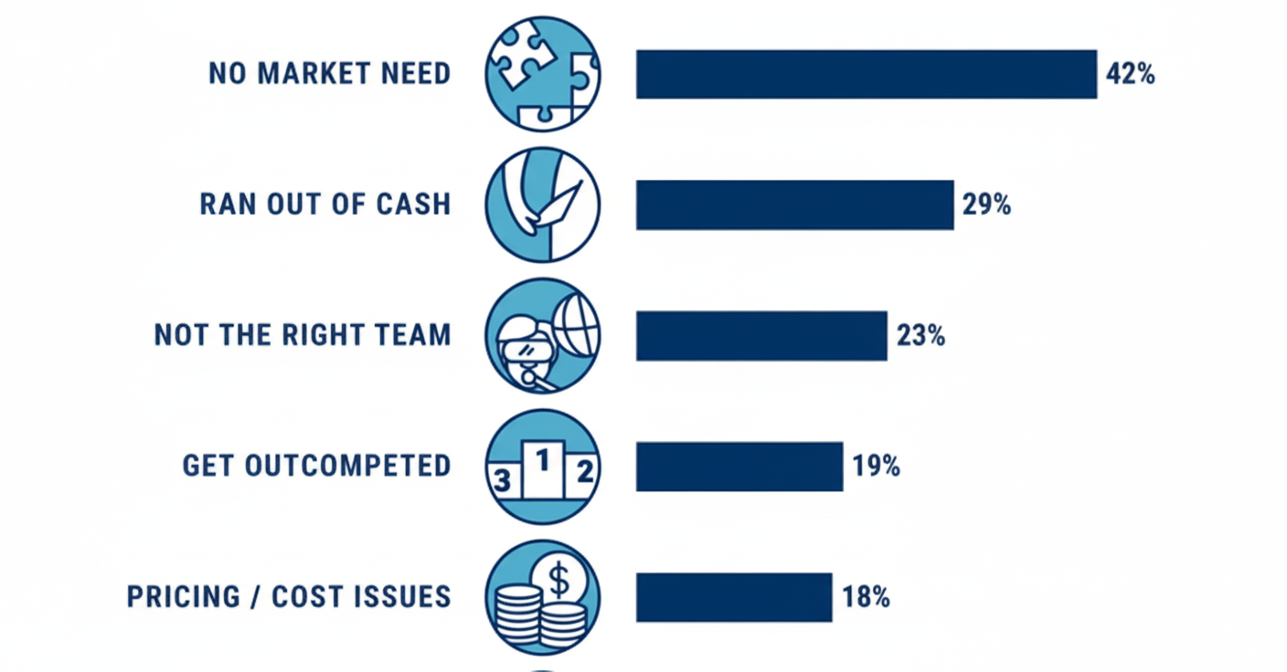 Hire Developers for Startup Success: A Complete 2026 Guide 1 23 percent of startups fail due to team-related issues