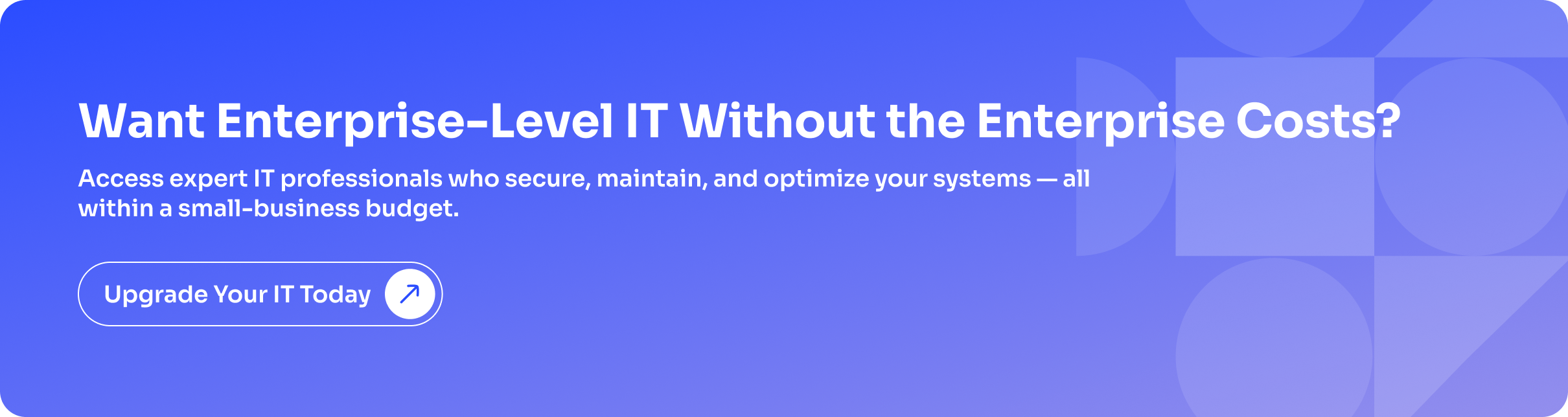 Want Enterprise-Level IT Without the Enterprise Costs