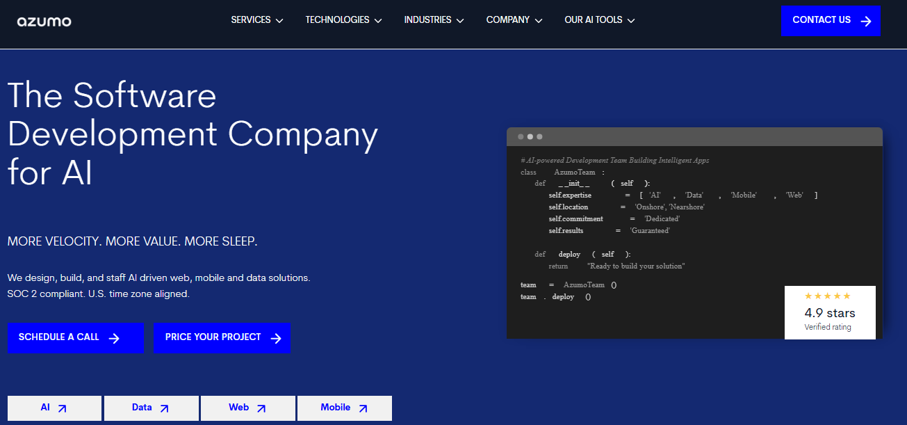 Top 10 .NET Development Companies in 2026 7 AZUMO