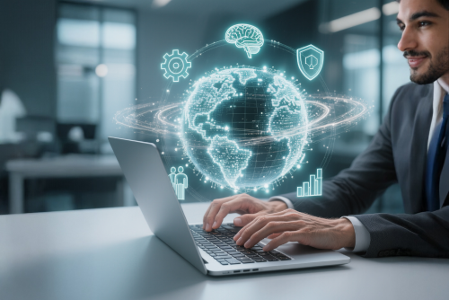 Advanced digital solutions by eSpark featuring global connectivity and technology innovation.