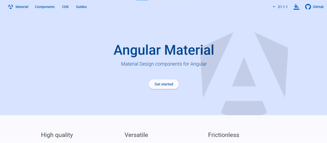 Top 10 Angular Component Libraries You Should Use in 2026 3 Angular Material