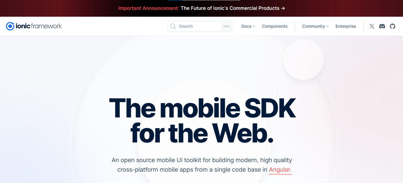 Top 10 Angular Component Libraries You Should Use in 2026 10 Ionic Angular