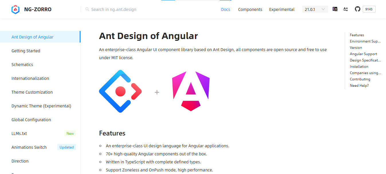 Top 10 Angular Component Libraries You Should Use in 2026 5 NG-ZORRO